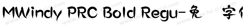 MWindy PRC Bold Regu字体转换